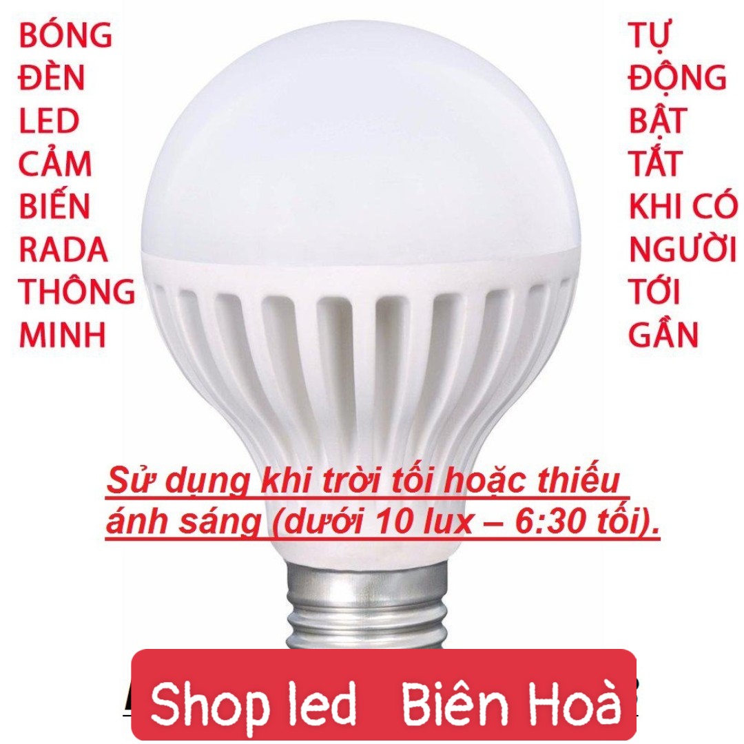 bóng đèn cảm biến chuyển động 12w