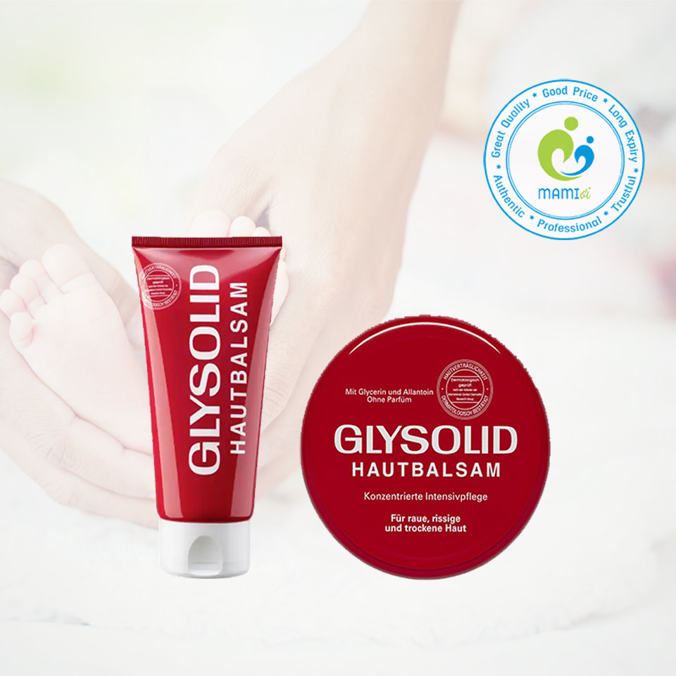 Kem (100ml) nẻ gót chân Glysolid Hautbalsam, Đức