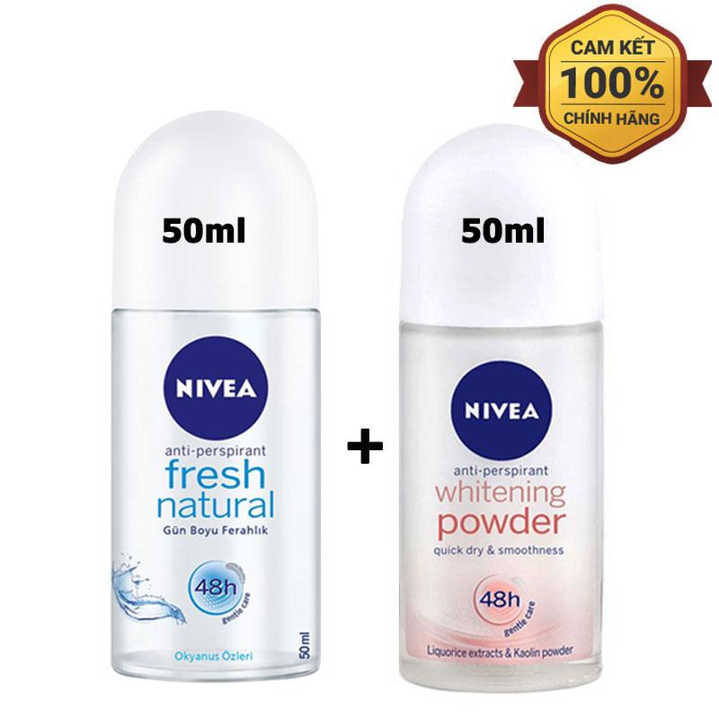 2 CHAI LĂN KHỬ MÙI NIVEA - 50ml/chai- Giao mùi ngẫu nhiên