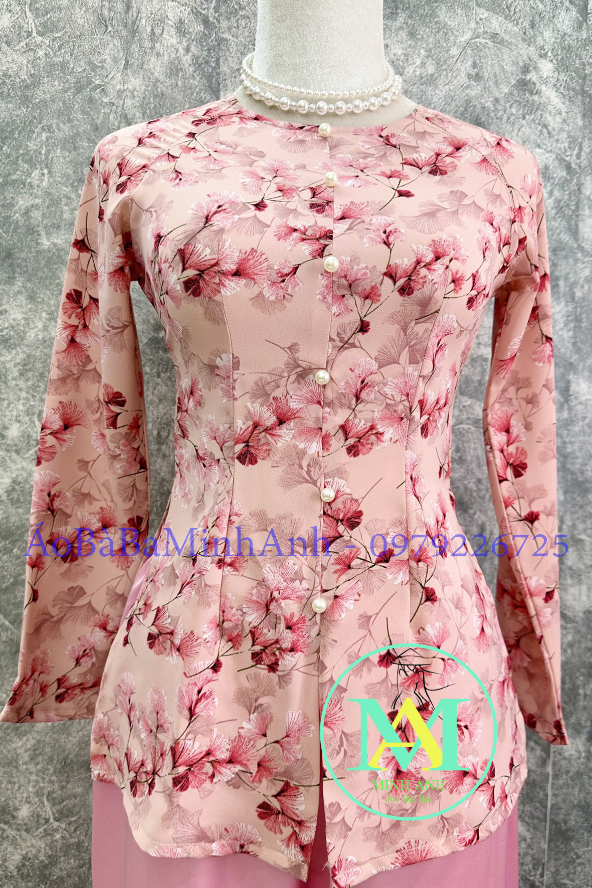 ÁO BÀ BA DÂY KÉO HOA GIÓ (ÁO LẺ)