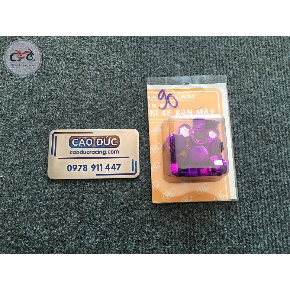 chụp ốc xi màu nhựa - 1 bịch 30 con