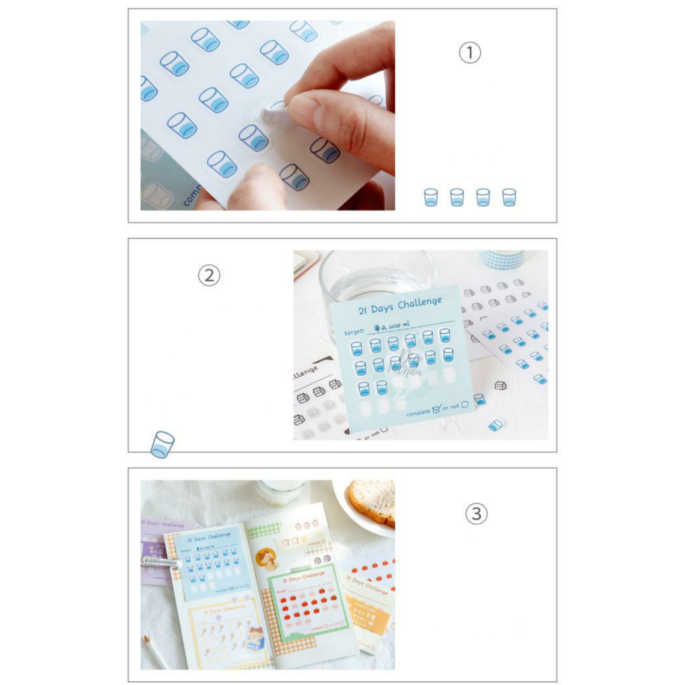[HCM]GIẤY NOTE KẾ HOẠCH 21 NGÀY