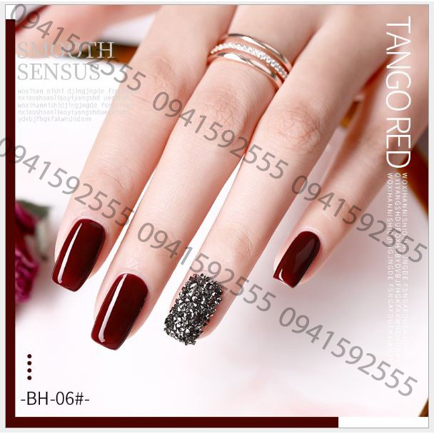 Set sơn móng gel AS đỏ 6 màu mã BH