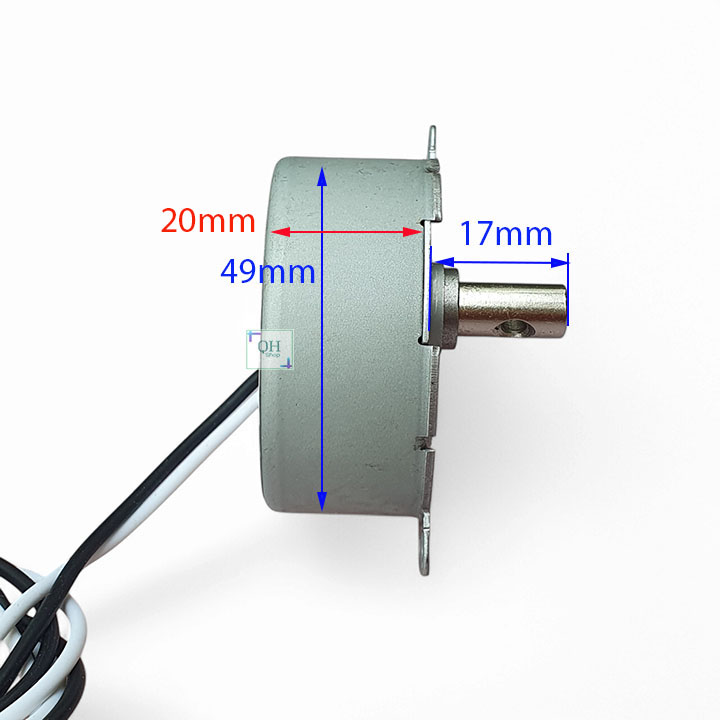 Motor Đảo Chiều Quạt Kèm Theo Trục Đảo