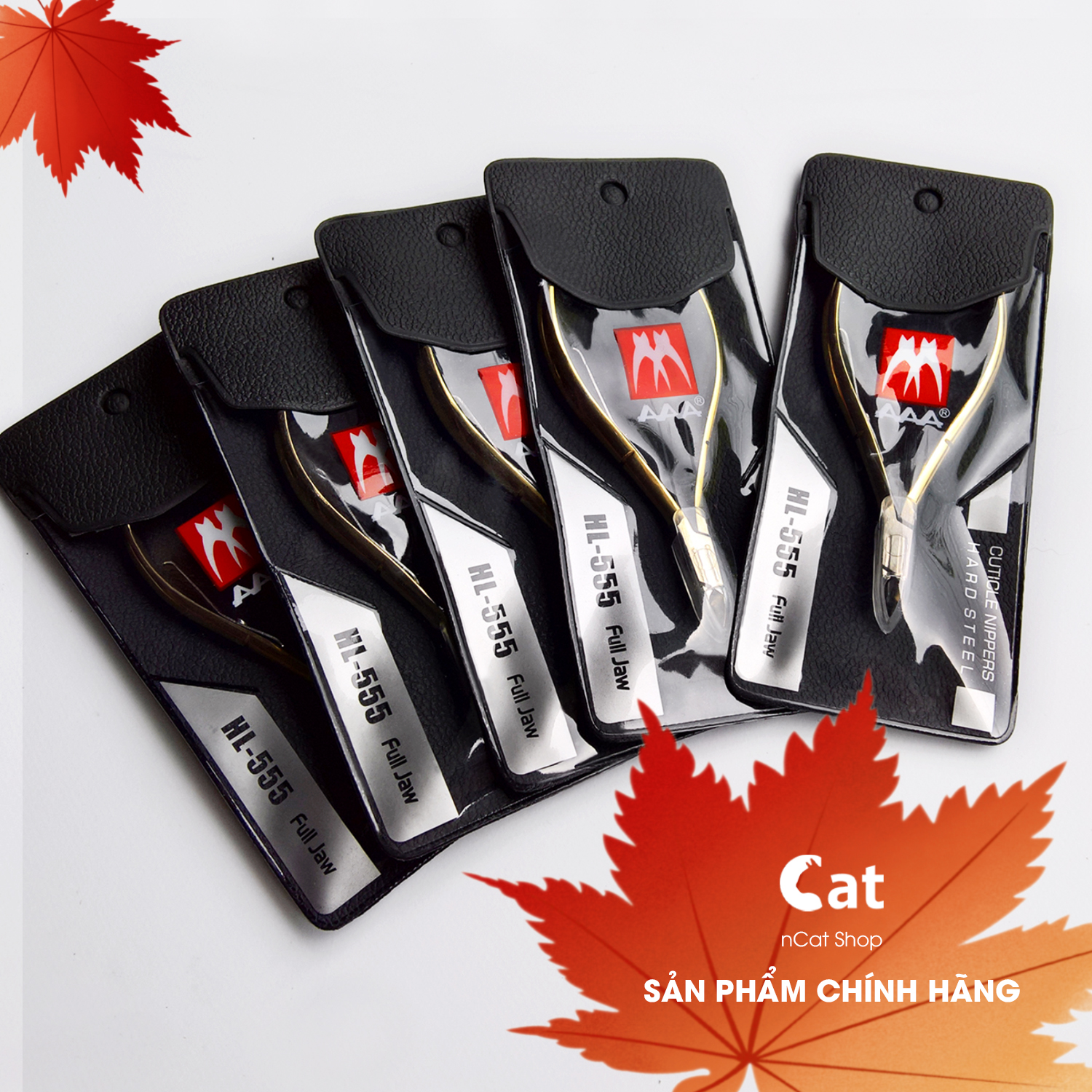 Kềm AAA HL555 - Combo 5 Cây - Kềm Cắt Da Mạ Vàng
