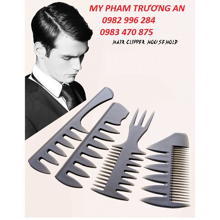 Combo 4 lược tạo kiểu tóc nam