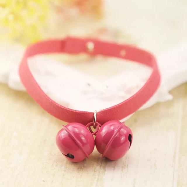 Vòng cổ dây dắt thú cưng - vòng cổ 2 chuông cho chó mèo - channsusu pet shop
