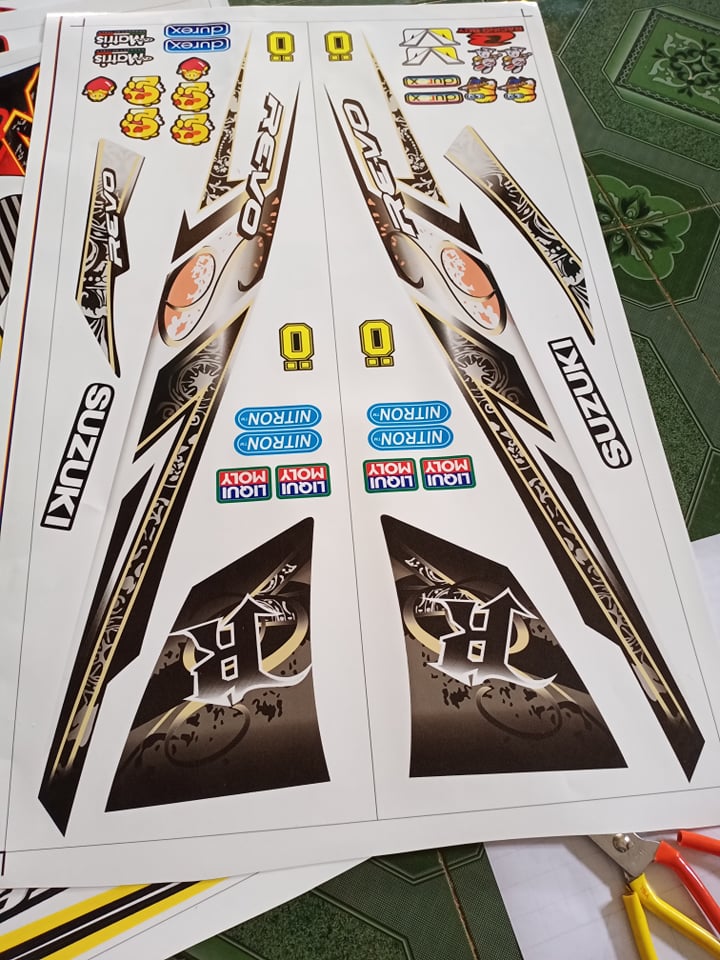 Tem rời revo 110 2018 xe trắng