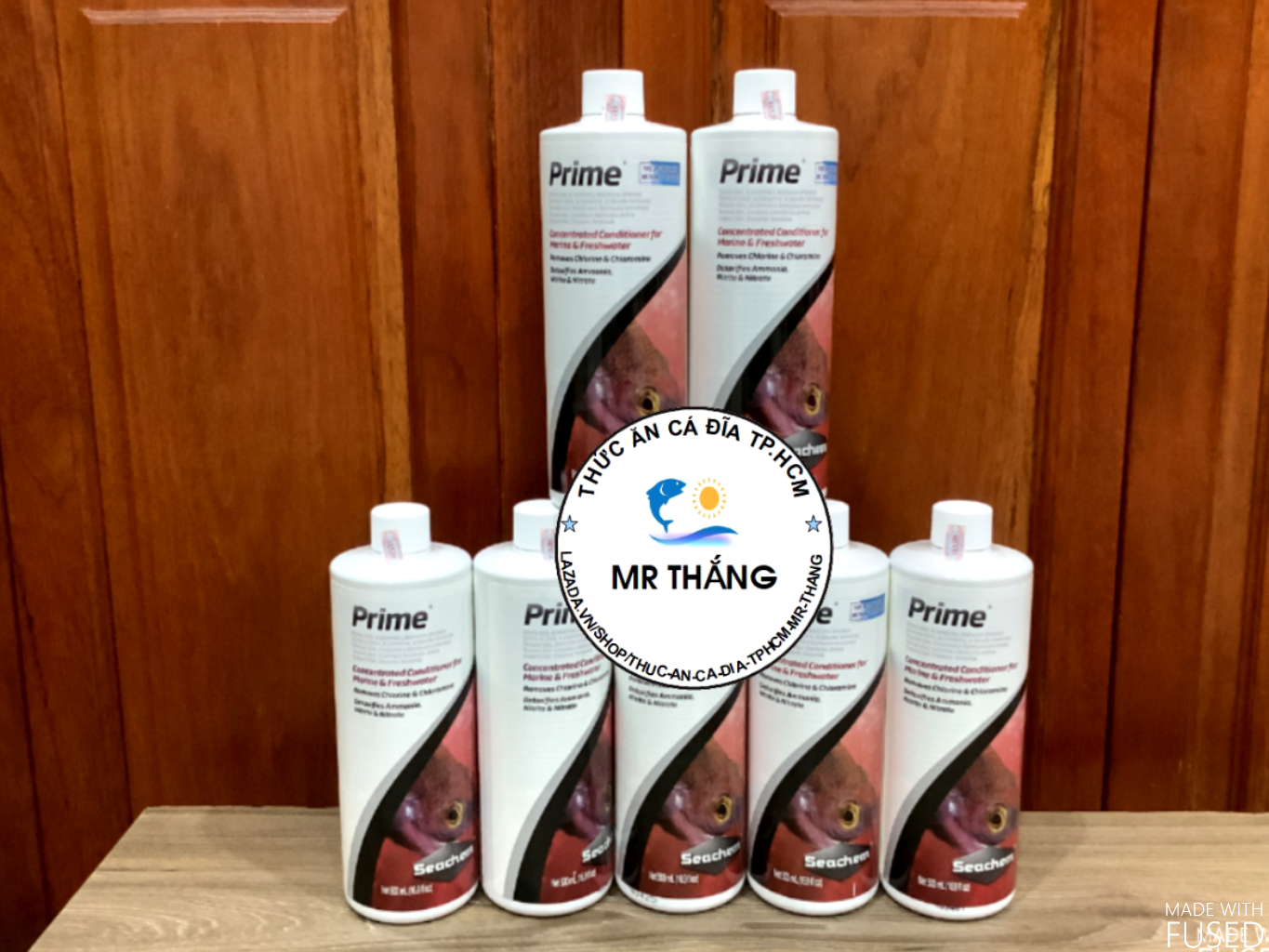 Seachem Prime 250ml; 500ml (dung dịch khử Clo, Cloramin; NH3, NO2, NO3 cho nước)