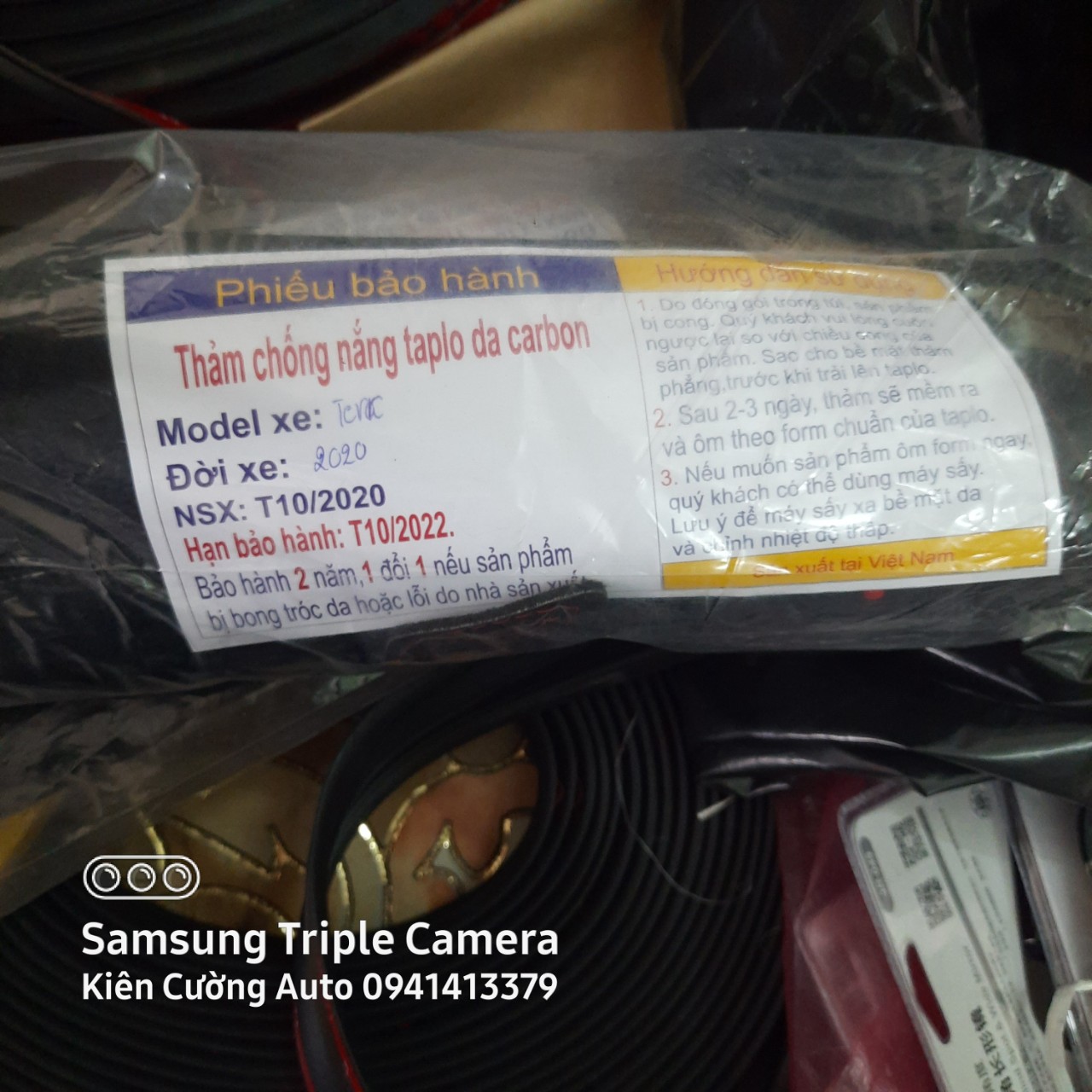 [ BẢO HÀNH 2 NĂM ] Thảm Taplo Xpander 2019-2020 Da Carbon Cafe