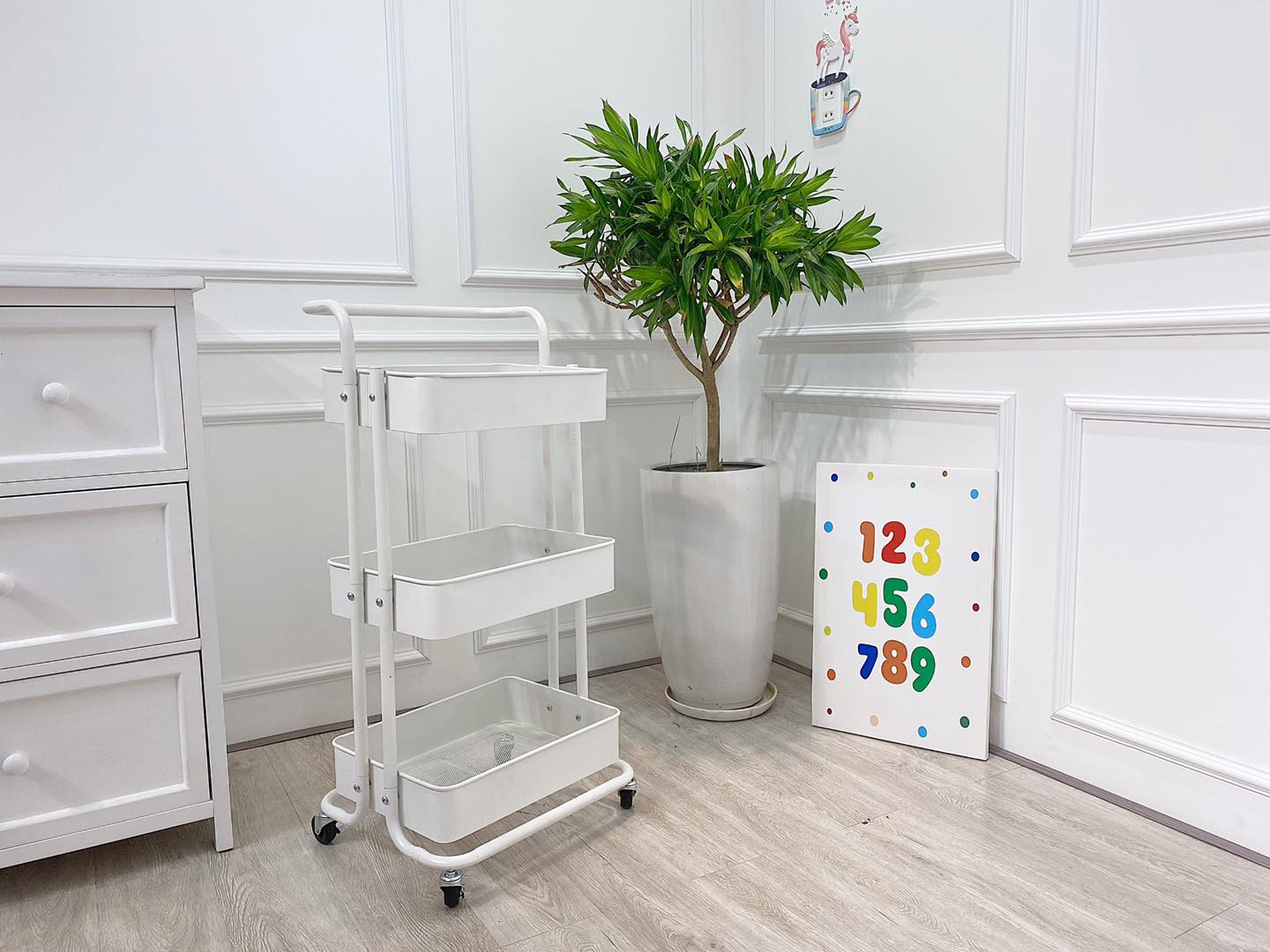 Kệ đa năng 3 Tầng Primo có Bánh Xe
