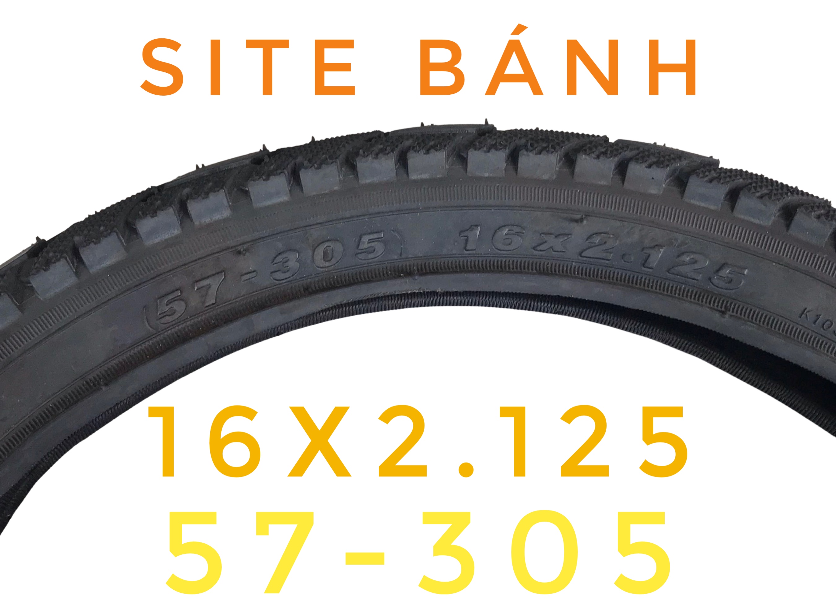 Lốp xe đạp điện Kenda 16X2.125 (57-305)