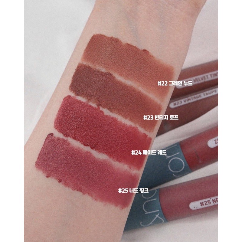 [Màu 22-30]Son kem Romand Zero Velvet Tint