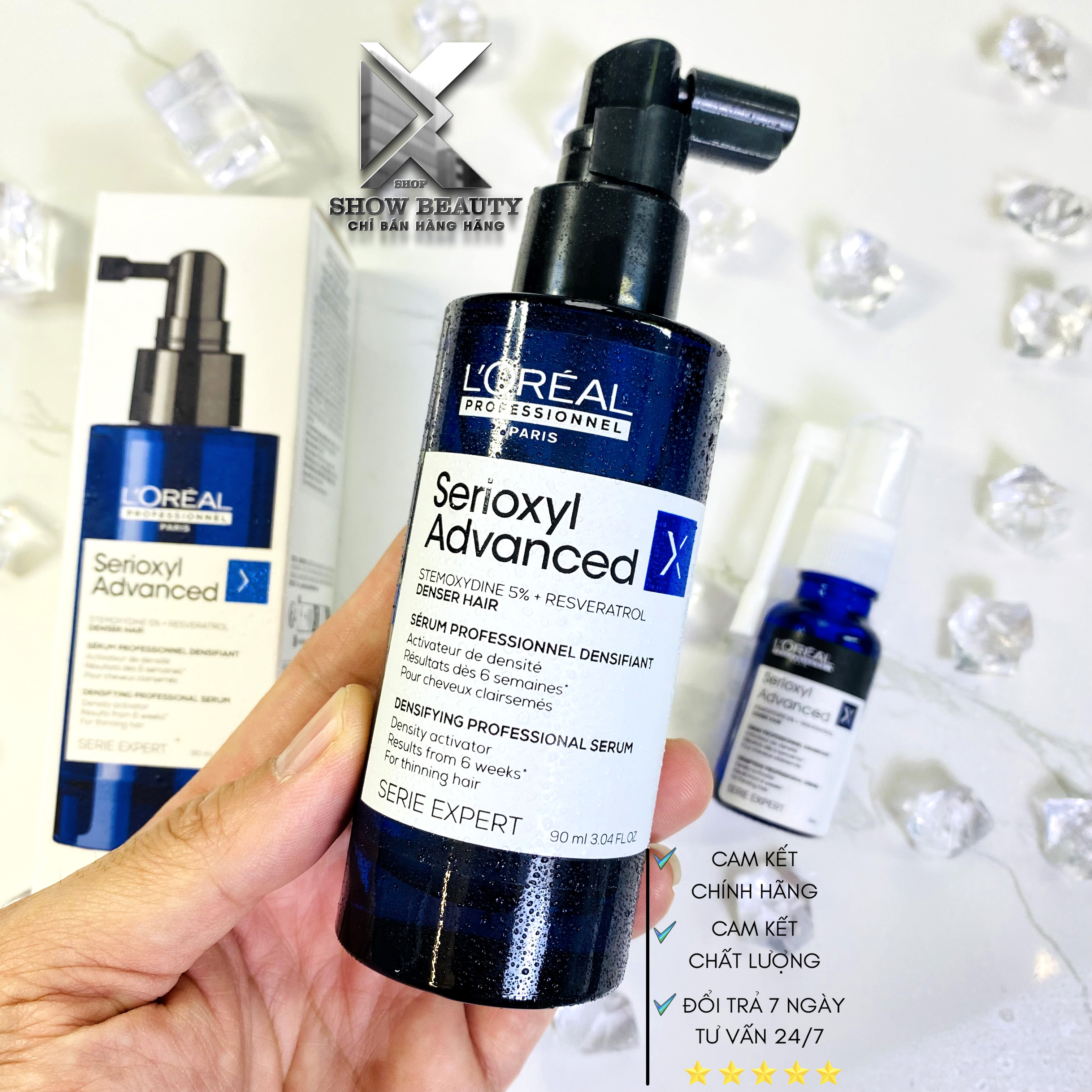 Tinh Chất Kích Thích Mọc Tóc, Làm Dày Tóc Serioxyl Denser Hair 90ml -  Loreal Professionnel