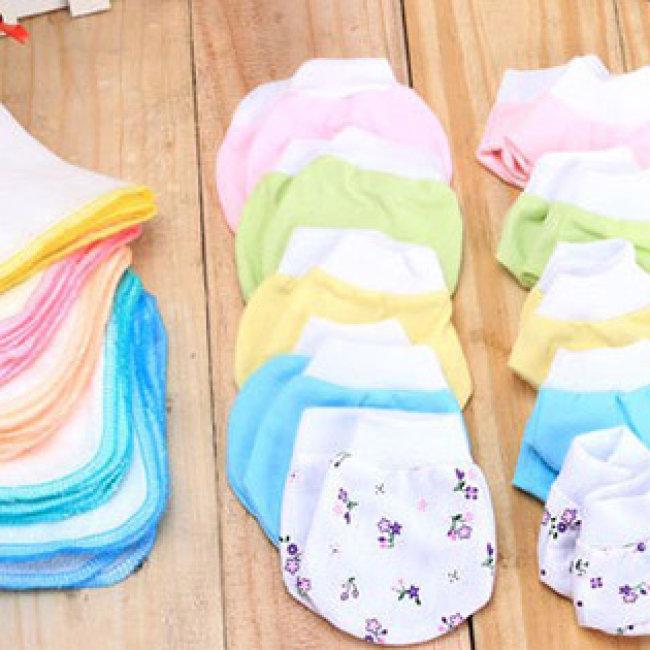 [HCM]Combo 10 Khăn Sữa + 5 Đôi Bao Tay Bao Chân Cho Bé