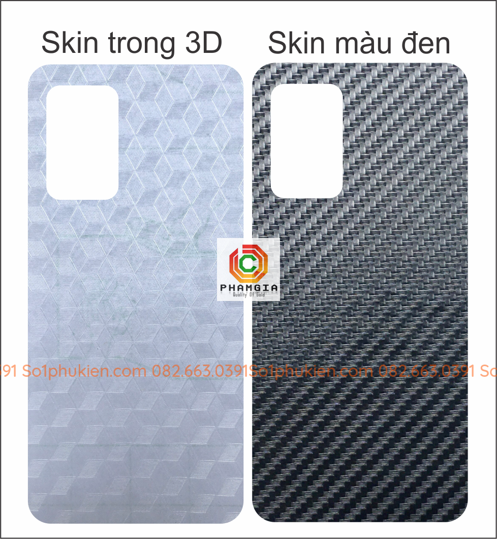 Miếng dán mặt lưng skin carbon Samsung A52 (4G/5G) / A72 (4G/5G) / A92