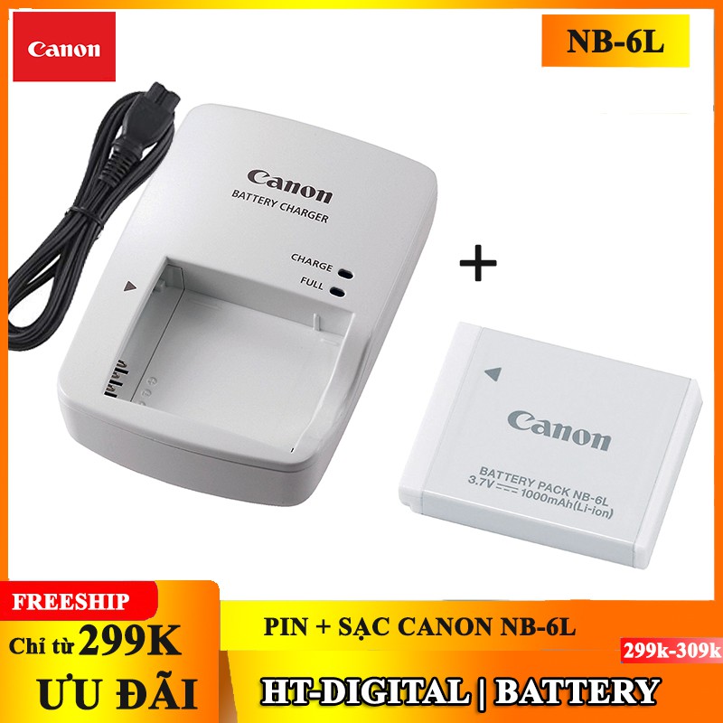 Combo pin + sạc Canon NB-6L