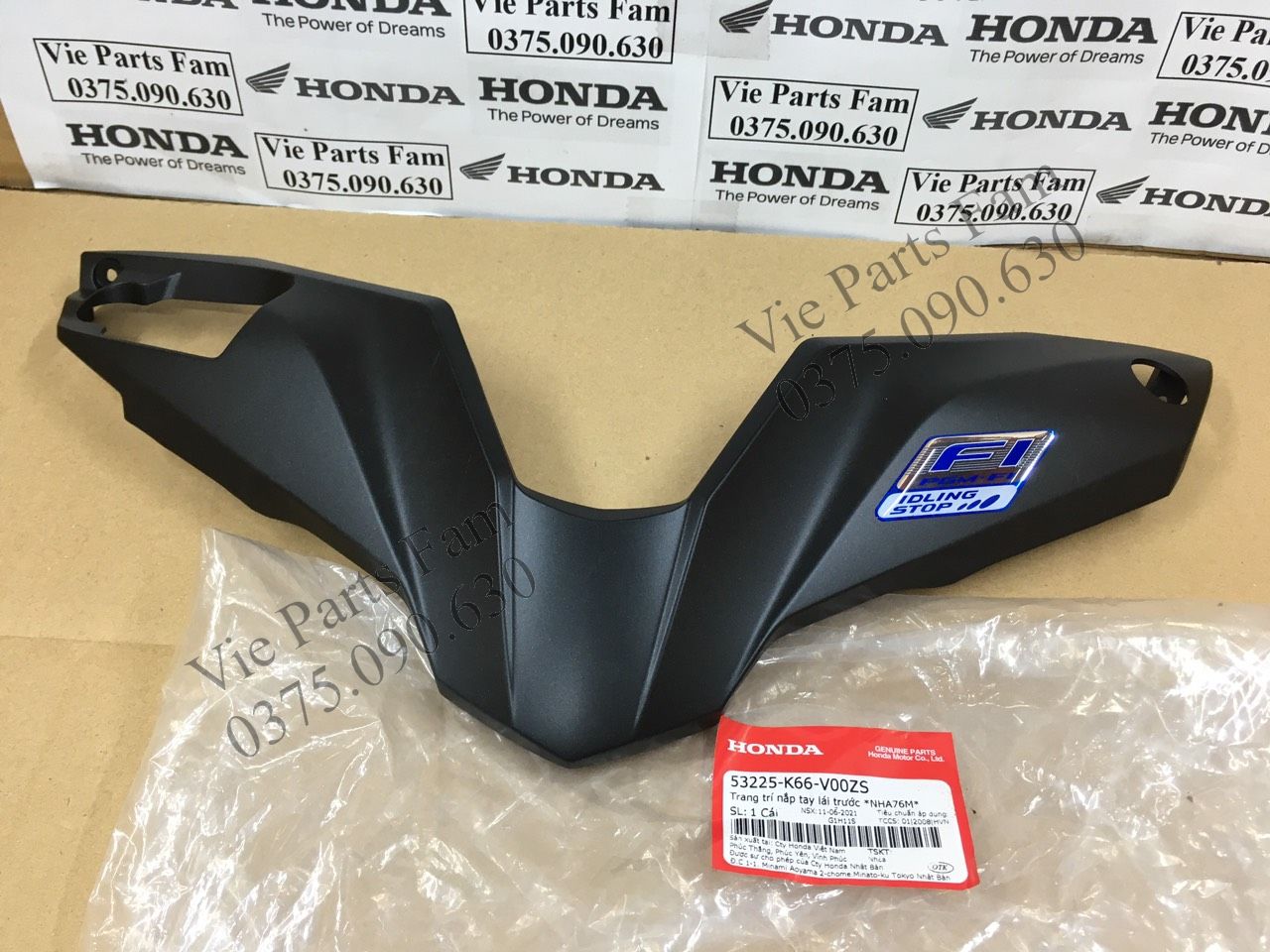 NẮP TRƯỚC TAY LÁI/ ỐP ĐẦU TRƯỚC AIR BLADE 125 (2016-2019) ĐỦ MÀU, CHÍNH HIỆU HONDA MOTOR VN