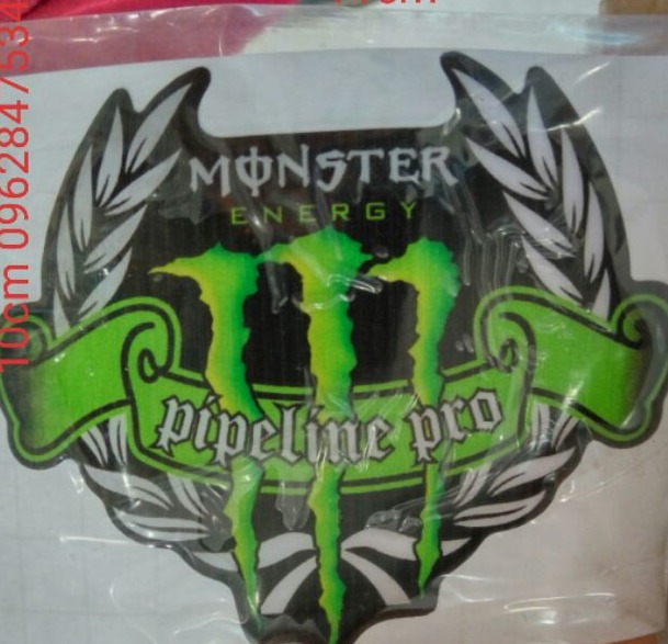 Logo Tem nổi monster mới - dochoixemay