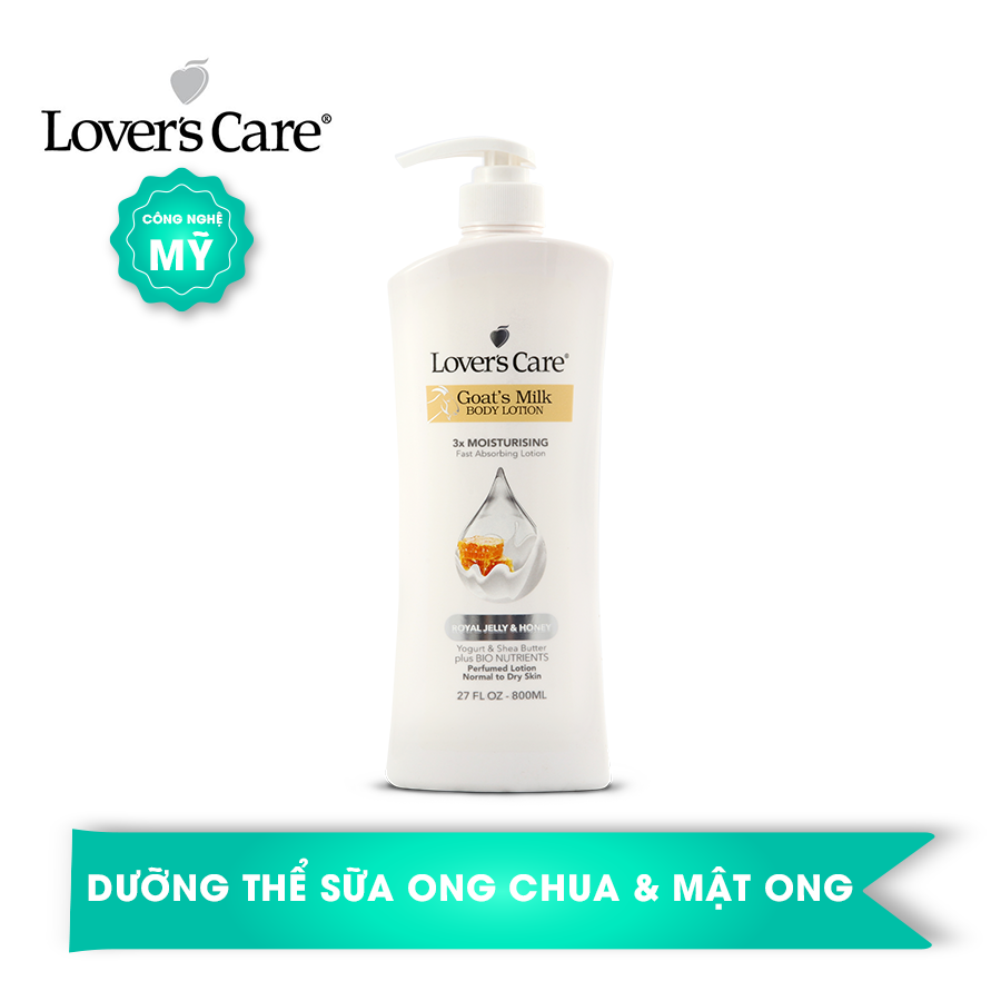 Dưỡng thể Lover's Care Sữa Dê với tinh chất Sữa Ong Chúa & Mật Ong
