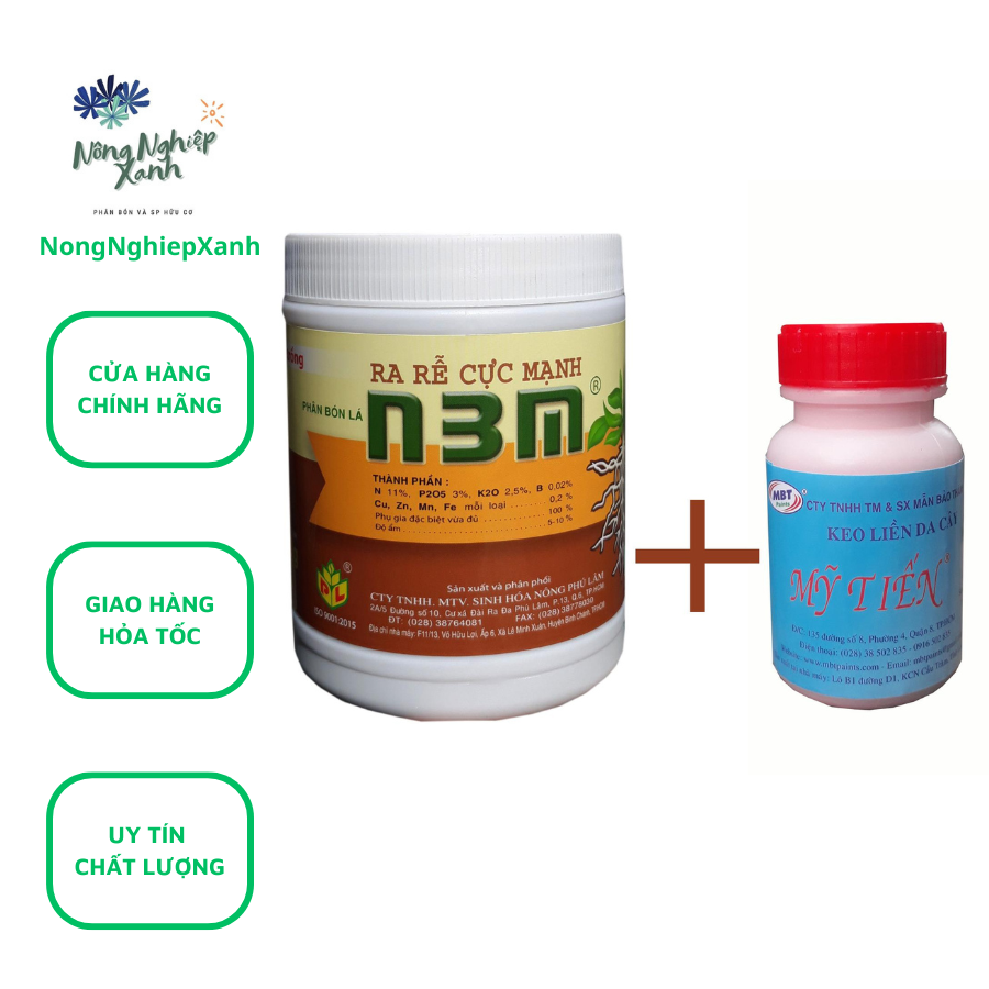 1 set of 500g n3m leaf fertilizer fertilizer and 1 bag of 100G advanced leather glue