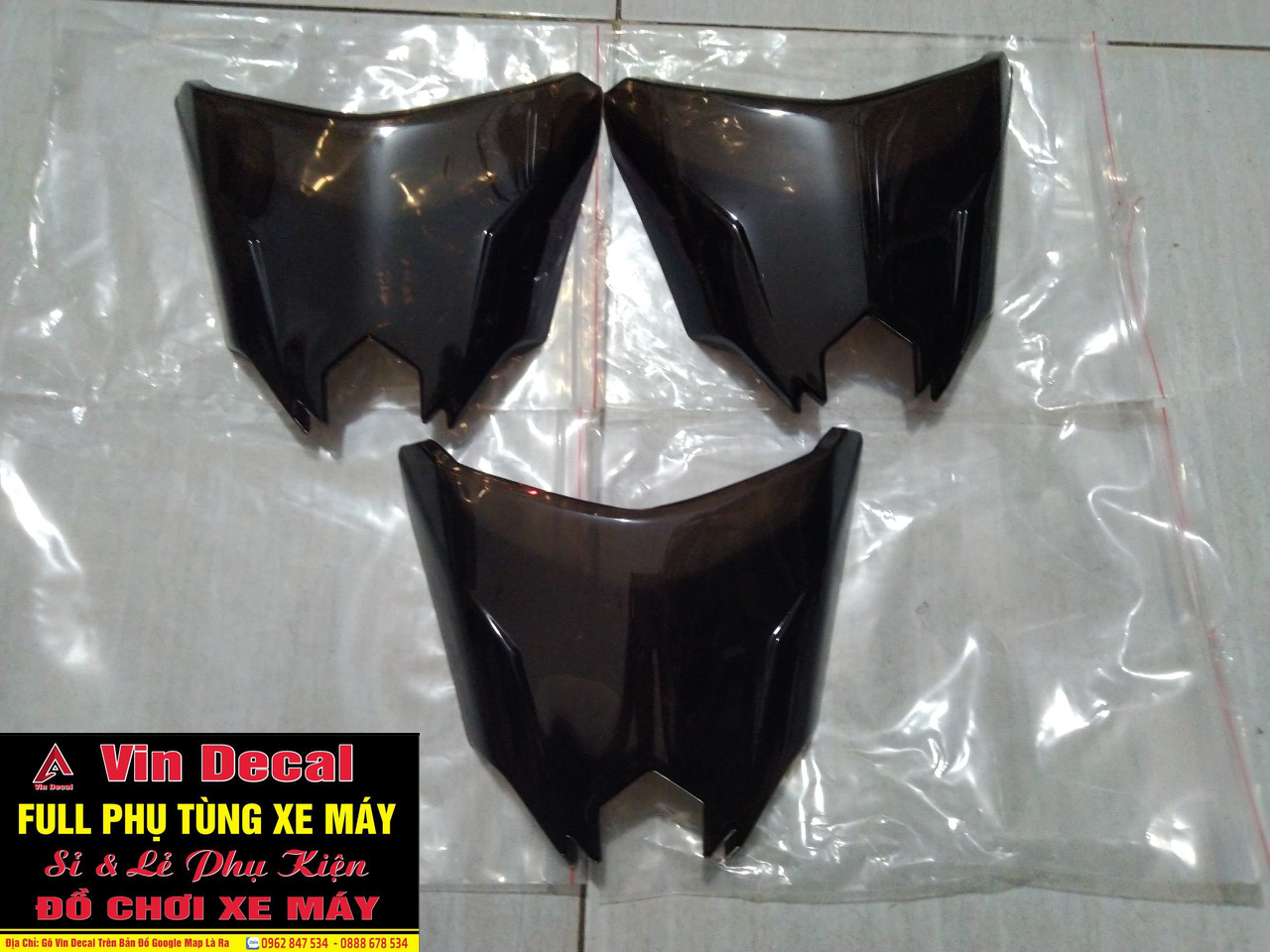 Ốp đầu đèn Satria Fi – Raider Fi trong khói