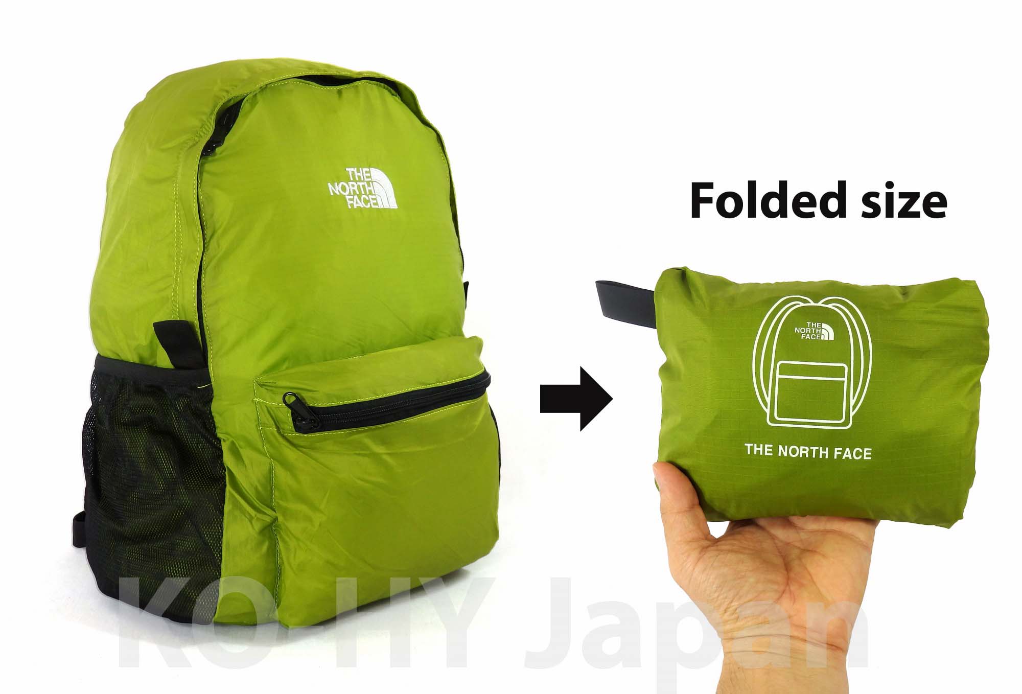[HCM]Balo xếp du lịch The North Face Foldable Flyweight backpack type-2