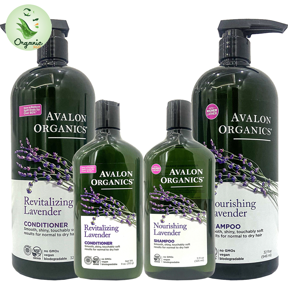 Avalon Organics Organic Shampoo - Conditioner - Shower Gel