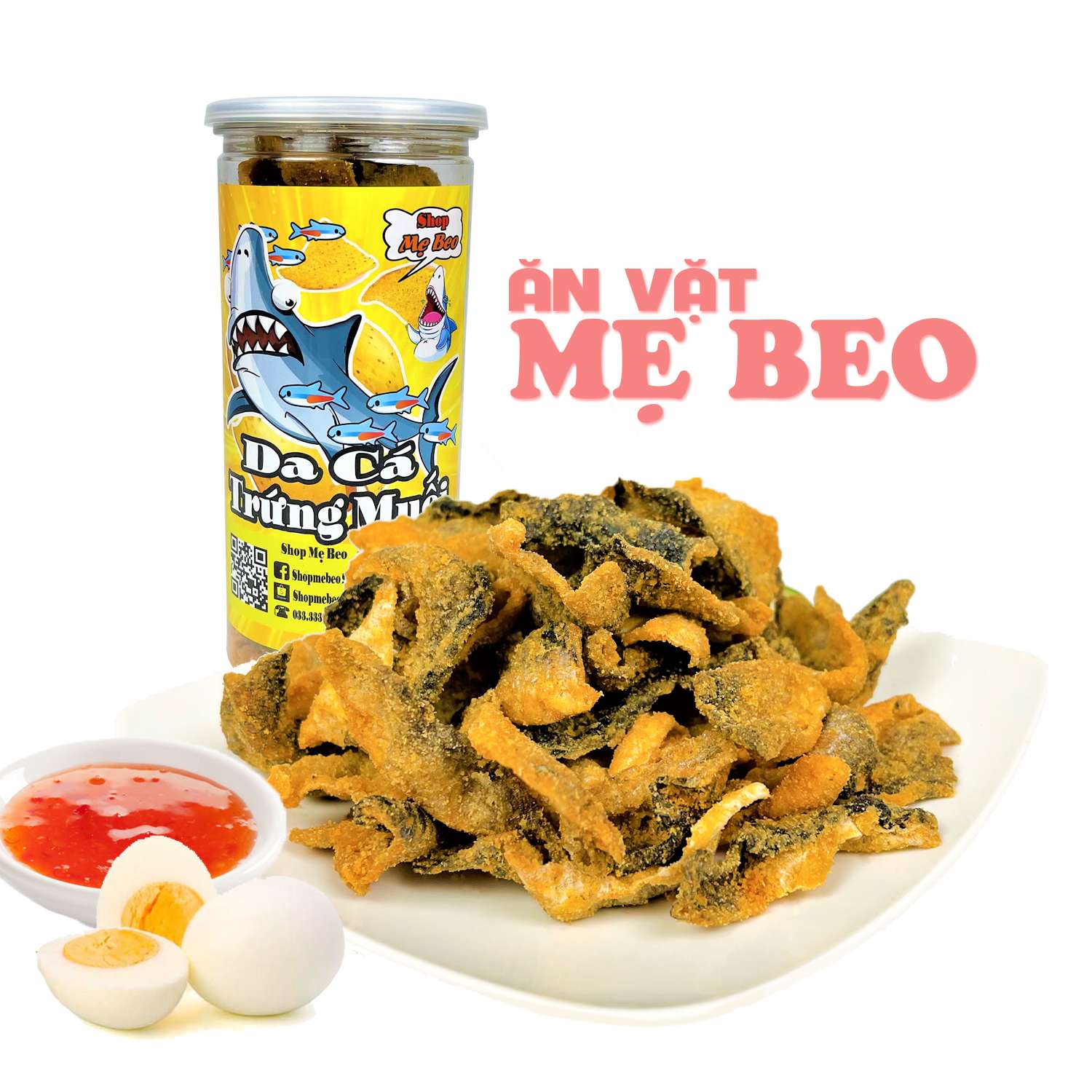 Da cá trứng muối 200gr ăn vặt cực ngon