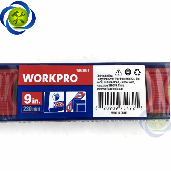 [HCM]Thước thủy đo góc Workpro W062034 không có từ