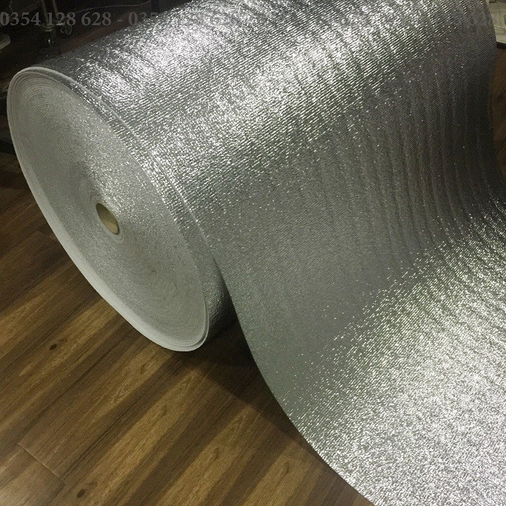 [ cuộn 10m - dày 3.5ly ] xốp bạc cách nhiệt dày 3.5mm 1 cuộn 10m ( KT 1m x 10m )