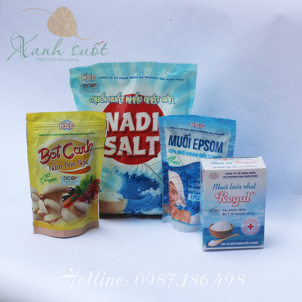 [NSC] Muối Tắm Epsom- Muối Tắm Cho Bé- Epsom Salt [Xanh Suốt]