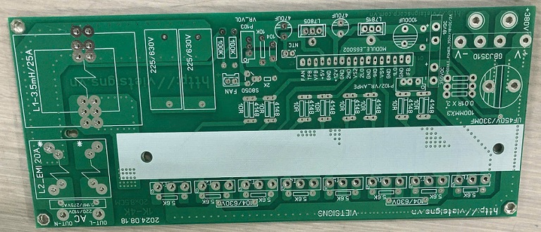 Board trắng inverter sin chuẩn DC_AC 8 igbt