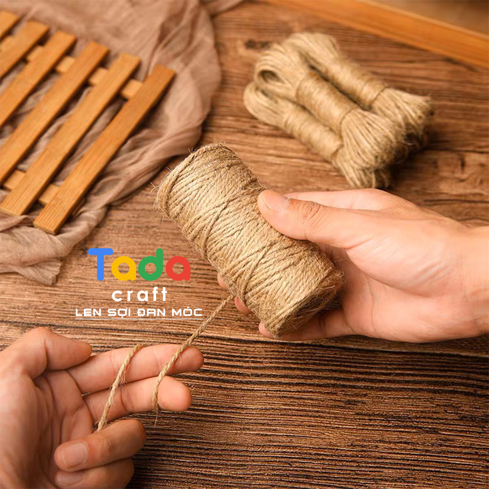 5 mét dây bố, dây thừng, dây gai trang trí handmade, decor, gói quà