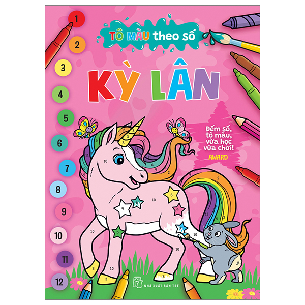 Tô màu theo số: kỳ lân