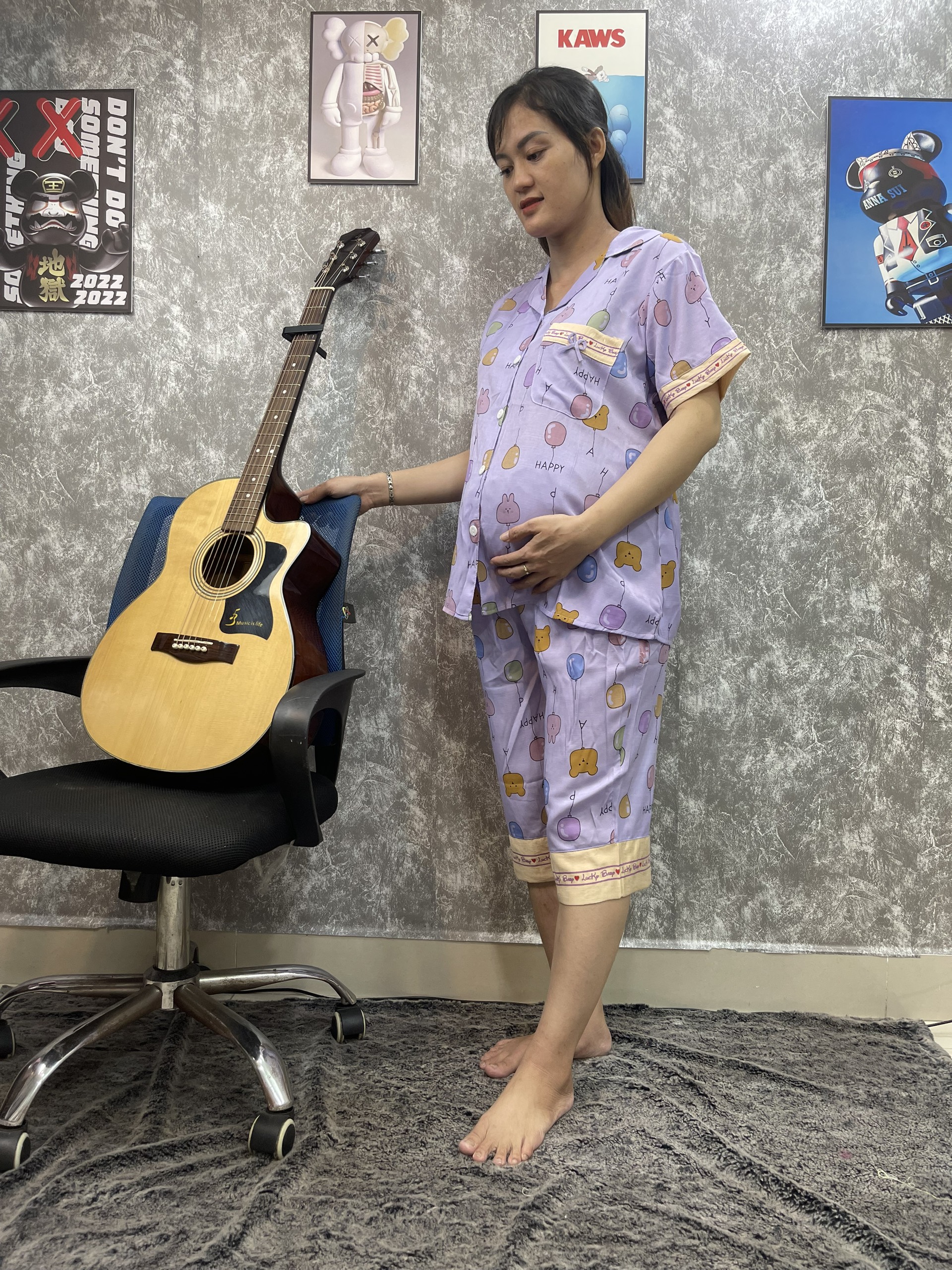 Bộ Đồ Bầu Đủi Lạnh Lửng Cao Cấp
