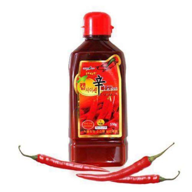 Tinh dầu ớt capsaicine nấu mì cay nhập khẩu hàn quốc 550g