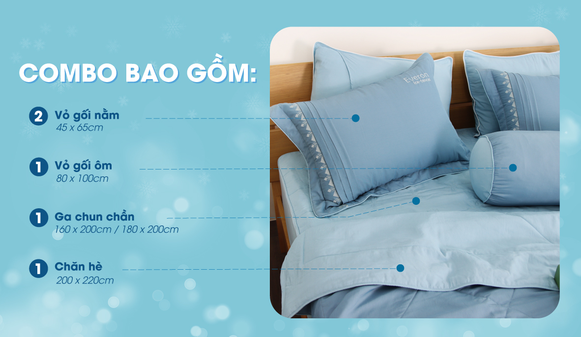 Bộ Ga Ice Tencel Everon ENTS403