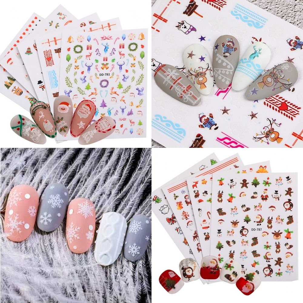Sticker nail noel giáng sinh trang trí