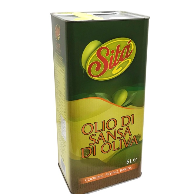 Dầu oliu Sita Pomace 5L nguyên chất 100% từ quả oliu