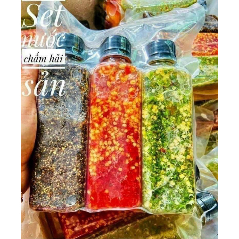 1KG 3 CHAI NƯỚC CHẤM HẢI SẢN 3 VỊ