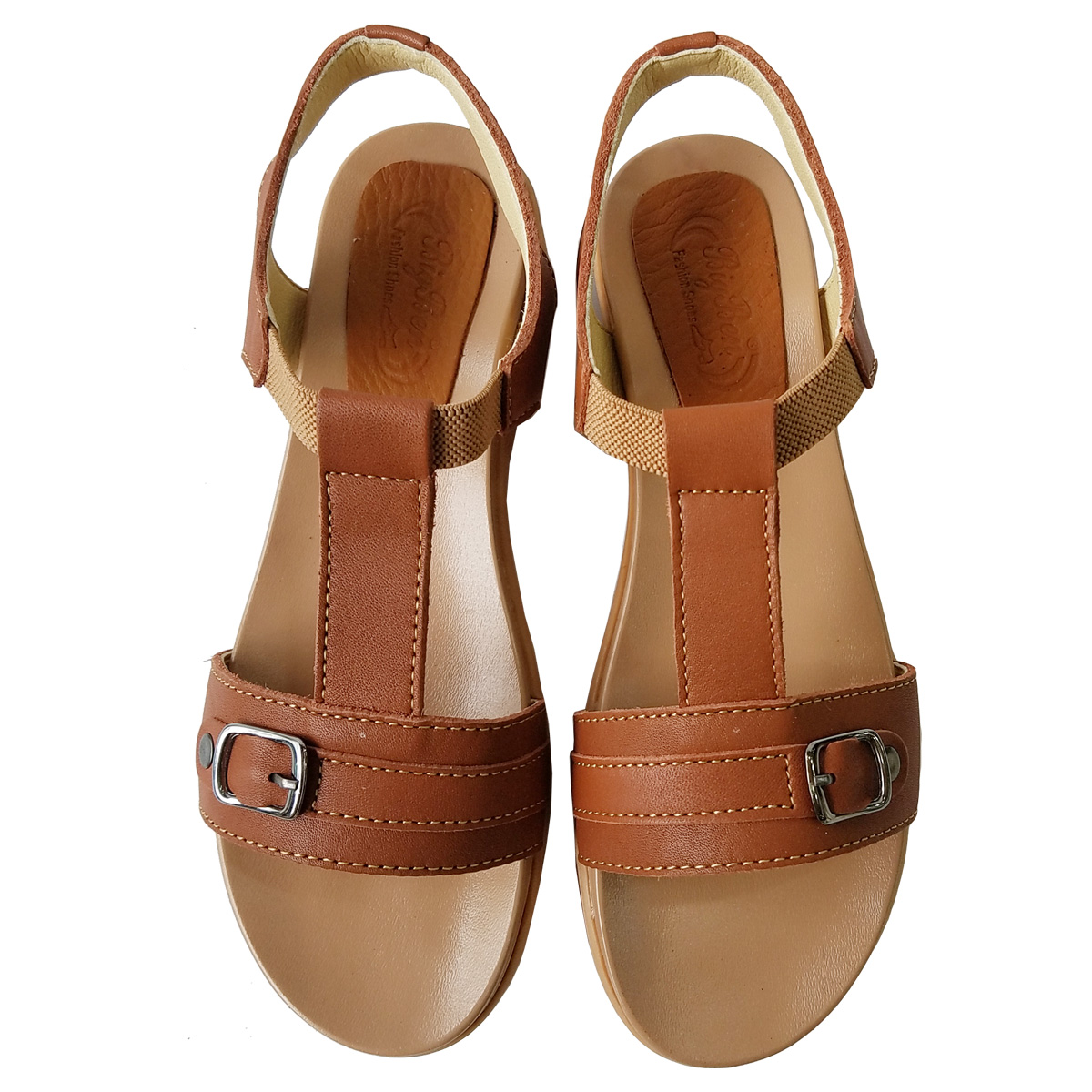 Giày Sandal Nữ BIGGBEN Da Bò Thật SDNB37