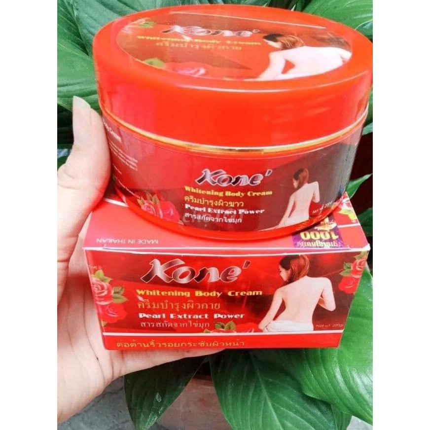 [HCM]Kem body dưỡng da Kone đỏ dưỡng da siêu trắng Thái Lan 200G-6826 cam kết hàng đúng mô tả chất lượng đảm bảo an toàn đến sức khỏe người sử dụng