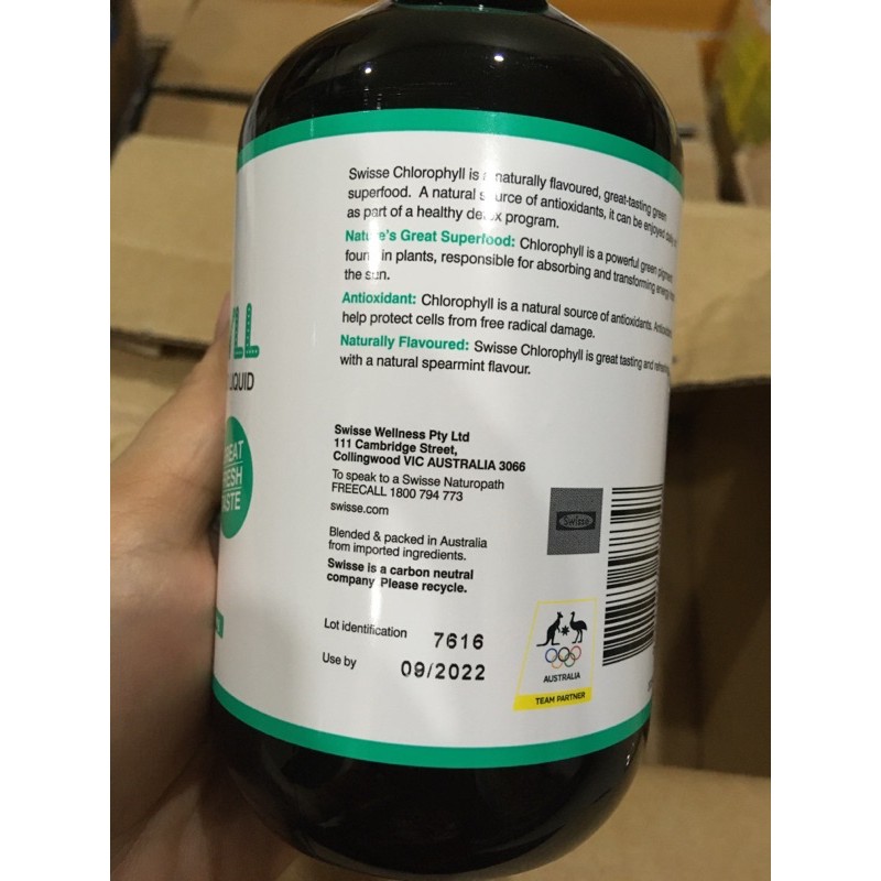 Nước Diệp Lục Swisse Chlorophyll 500ml.