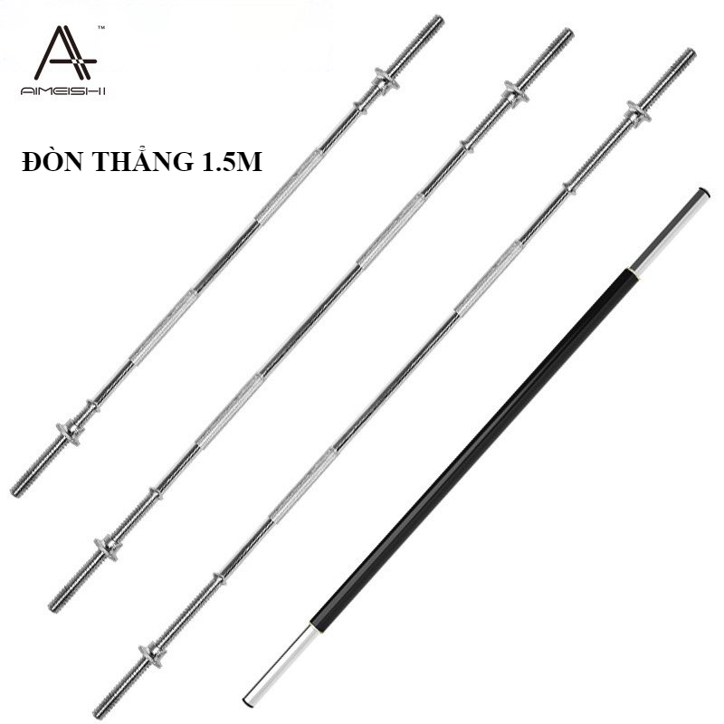 Đòn tạ xi cao cấp mạ Crom chống gỉ sét -1m2 - 1m5 - 1m8