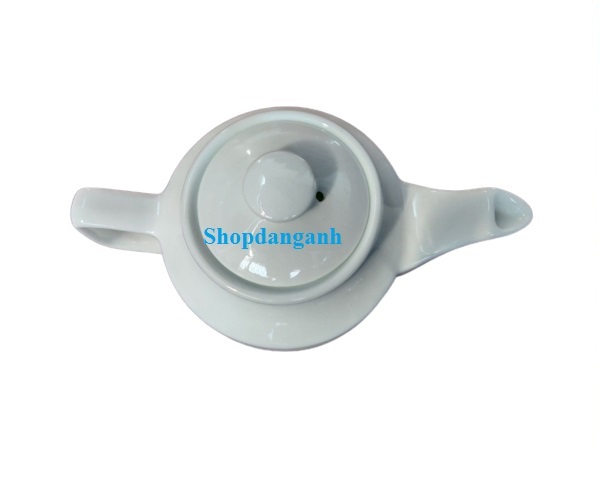 Ấm trà dáng vuông cỡ lớn 700 ml gốm sứ Bát Tràng