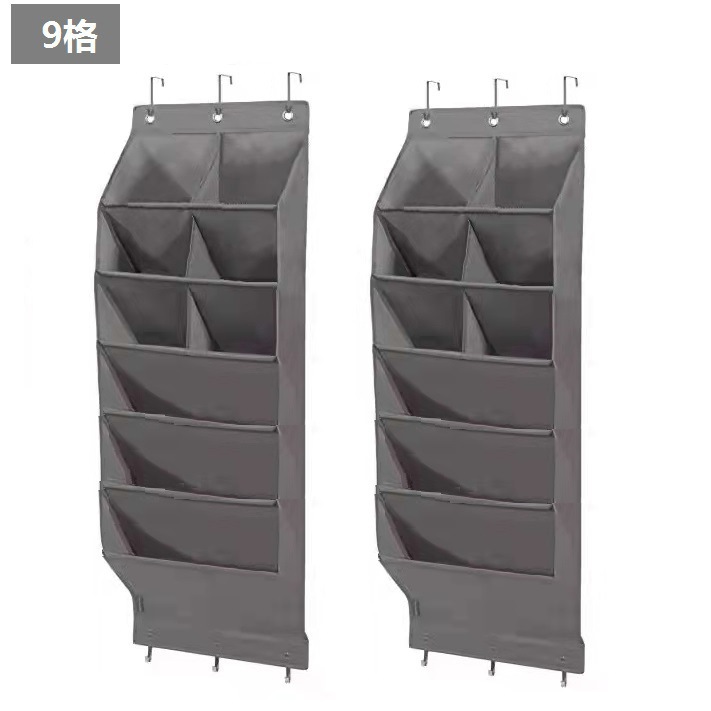 Cross-Border Wall-Mounted Shoes behind the Door Buggy Bag Multifunctional Storage Hanging Storage Bag Multi-Layer Multi-Grid Sundries