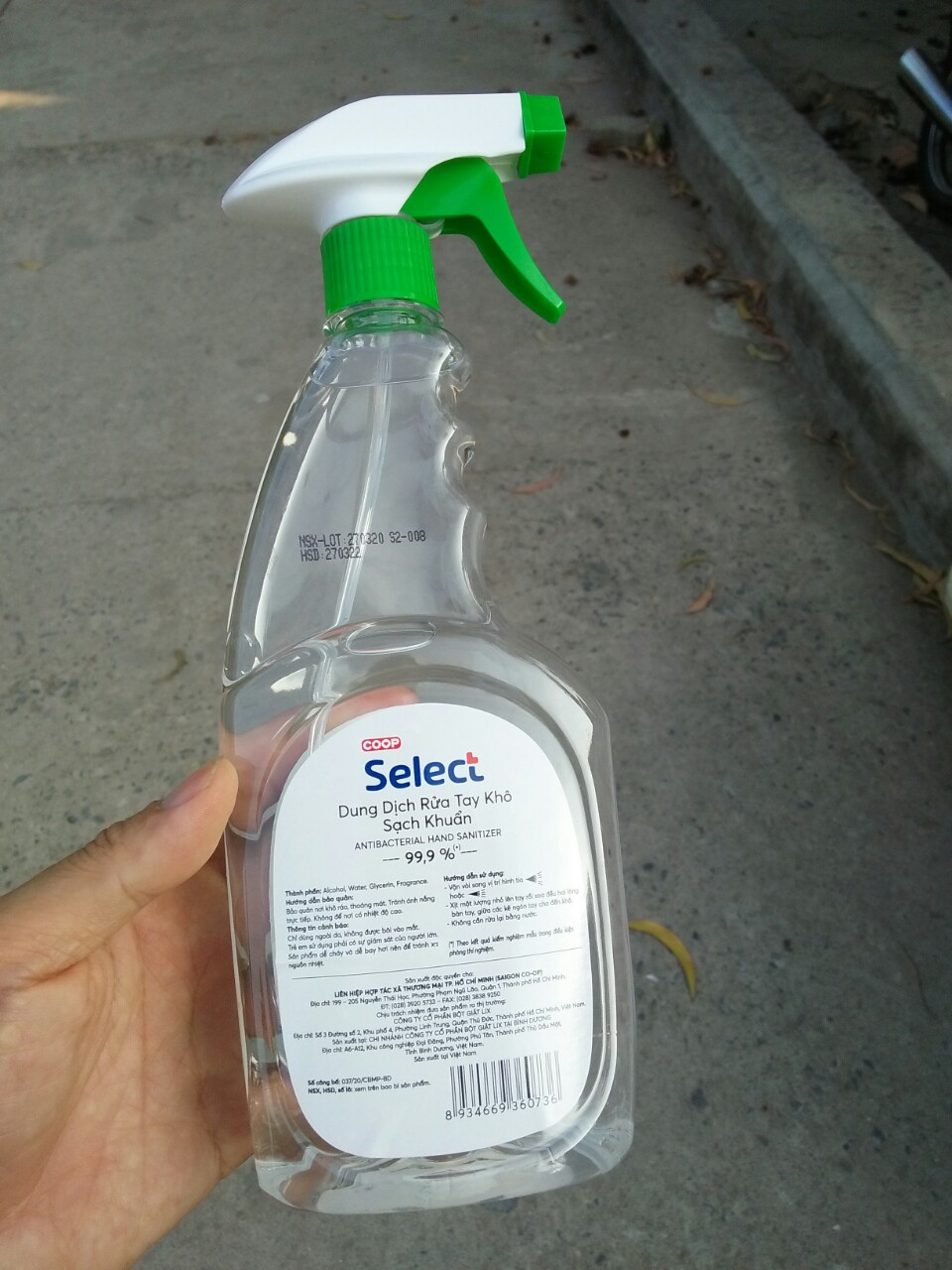 [HCM]Dung Dịch Rửa Tay Khô Select 650ml (Diệt sạch khuẩn)