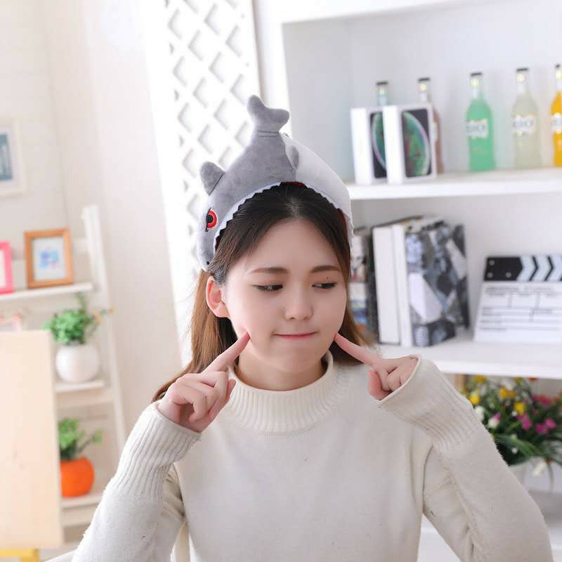 Wide mouth shark headband