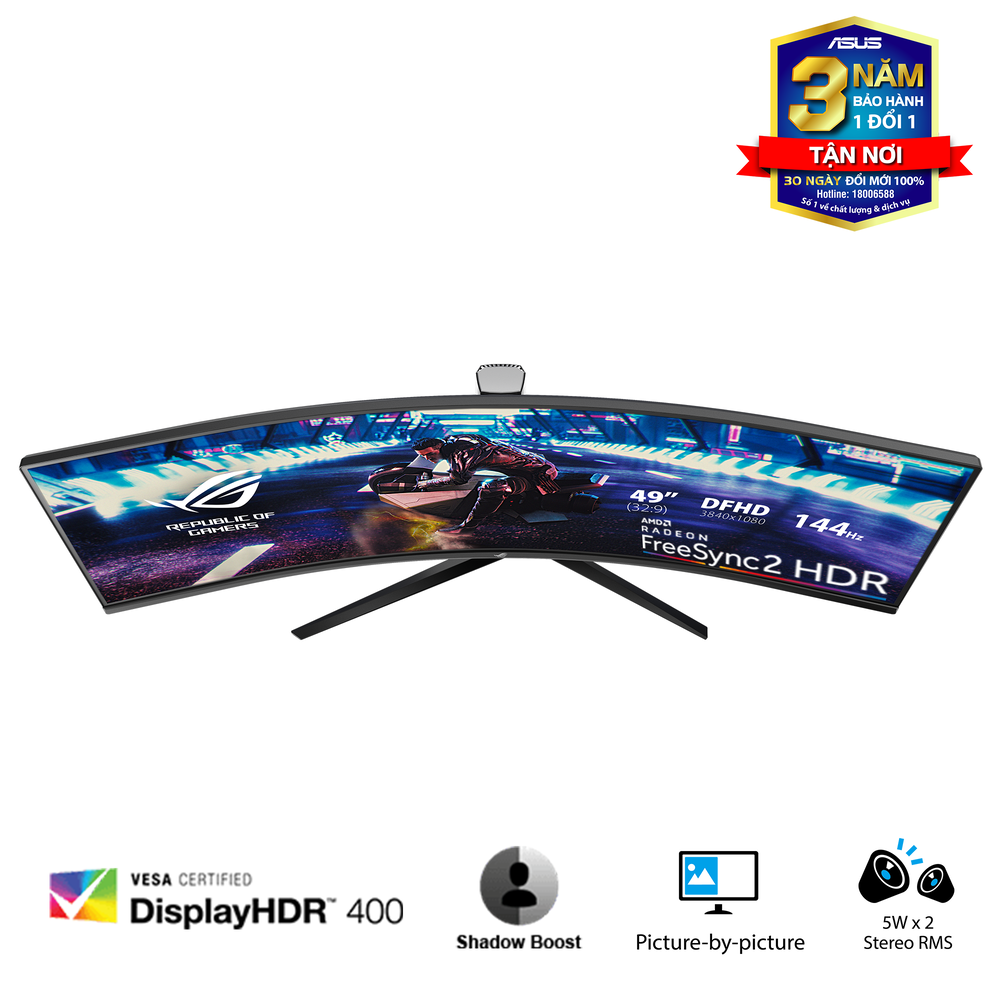 Màn Hình Cong Gaming Asus ROG Strix XG49VQ 49" VA 144Hz - Hàng Chính Hãng